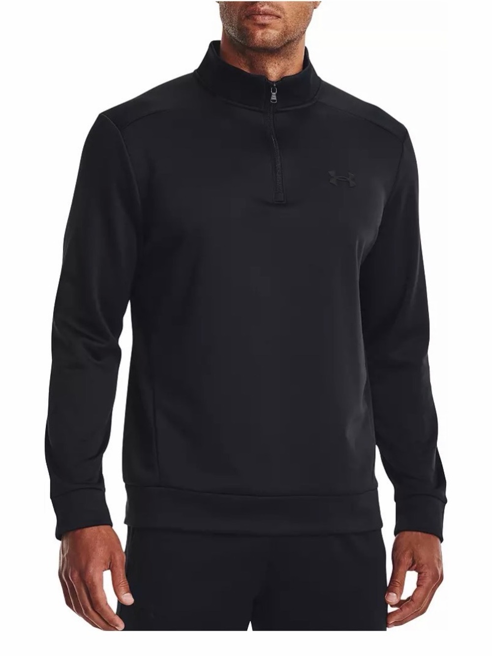 Under Armour Men's Black Quarter-Zip Pullover Jacket
